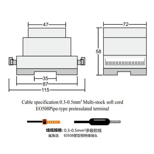 Signal Hole Voltage 10-45AC/DC DST DS056 Load Cell Weight Sensor Controller 4-20mA RS485 Output for Heavy-Duty Weighing