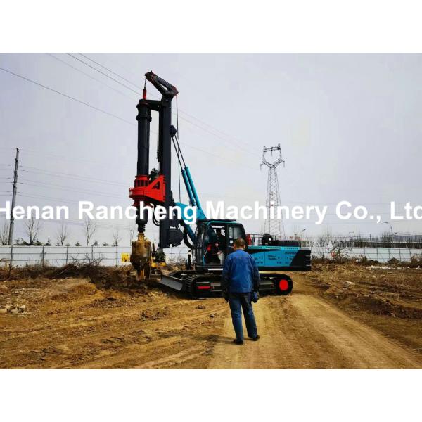 Hydraulic Rotary Drilling Rig Machine 25m Depth 150KW Diesel Engine Power