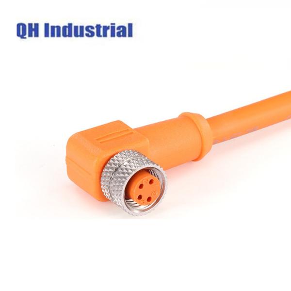 M8 a Code 4pin Waterproof IP67 Aviation Socket Connector shielded Electrical Cable Sensor 26 AWG 1 2 3 M PVC PUR