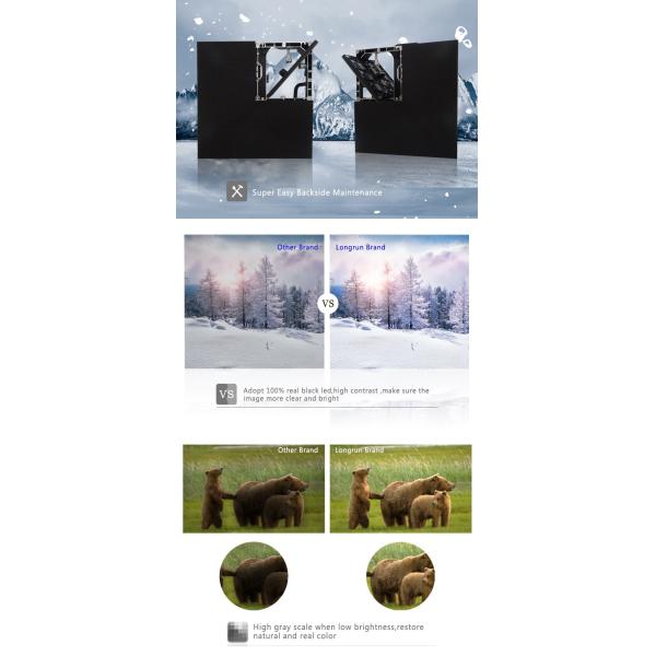 Square SMD2121 Outdoor Rental LED Display Easy To Install And Disassemble