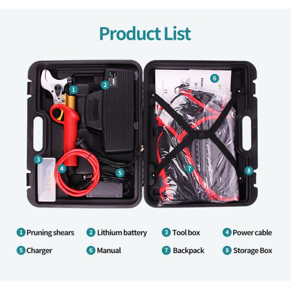 43.2V Lithium Battery Electric Pruning Scissors Charging Garden Bypass Electric Pruning Shears