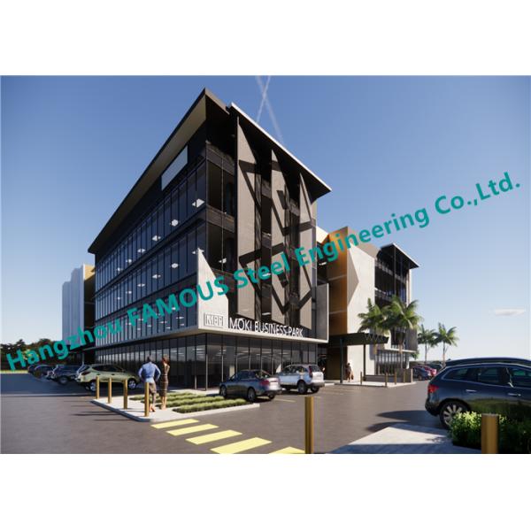 3500 Square Meters Glass Curtain Wall Fixed Windows For Commercial Building