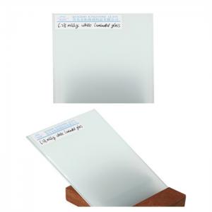 Buy cheap Safety Milky White Laminated Glass 6.38mm - 25.52mm For Balustrade / Partition product