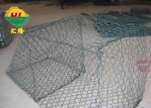 China Heavy Galvanized Pvc Coated Gabion Stone Cage Basket Retaining Wall on sale
