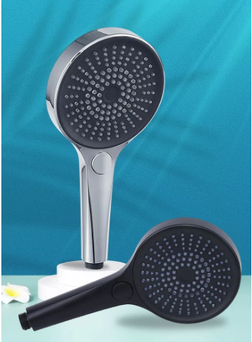 Polished High Pressure Water Saving ABS Plastic Surface Shower Head For Bathroom Accessories