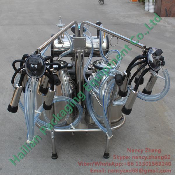 Automated Gasoline Engine Mobile Milking Machine Dairy Milking Equipment