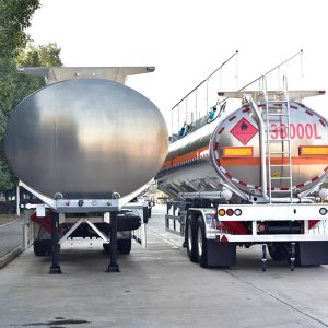 33000L 38000L Semi Tanker Trailer Gasoline Oil Transport Tanker 2 Axle 3 Axle