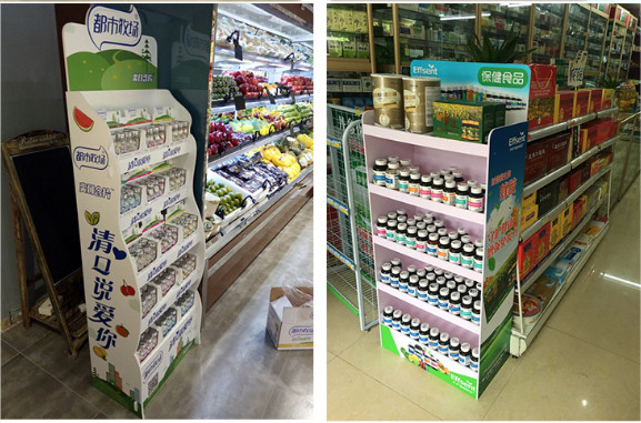 display stand, vertical hook display stand, paper display stand, paper display pile head, POP display stand