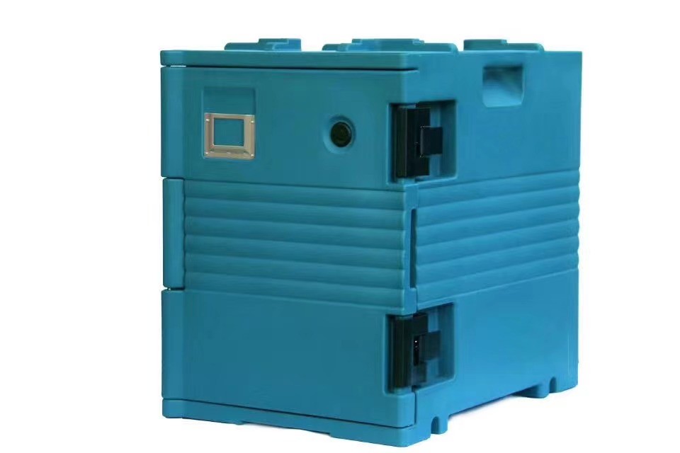 Buy cheap Front Loading Pan Carrier Insulated Food Cabinet Trolley 90L product
