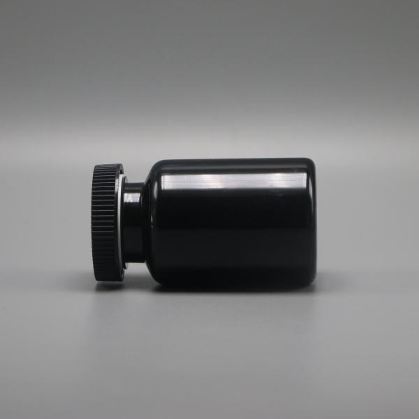 90mL PET Round Shape Plastic Bottle for Medicine Solid Tablet Capsule Storage Solution