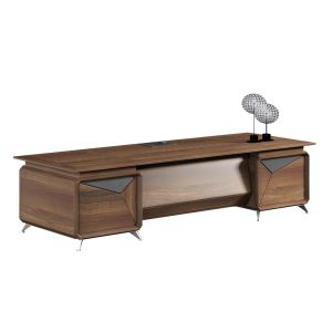 Buy cheap Business Fashion Executive Office Table Light Walnut Solid Wood product