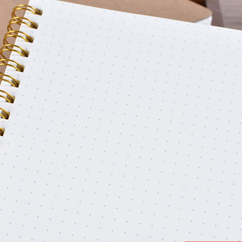 kraft hardcover A5 Spiral Bound Lined Notebook 142mm x 212mm Daily Use