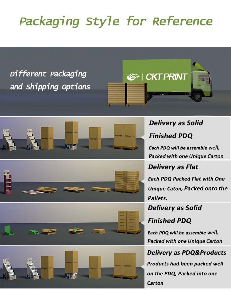 Custom Small Tabletop Cardboard Counter Display Store Display Stand Box