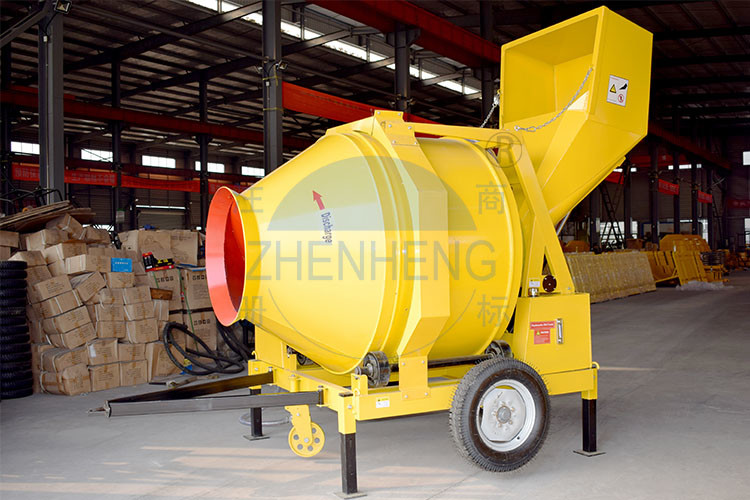 Buy cheap 18-20m3/h JZR500 Diesel Engine Reversing Drum Concrete Mixer product
