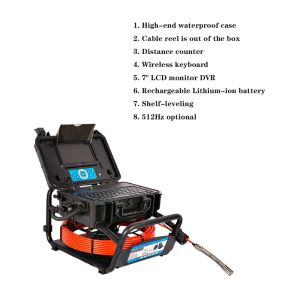 Buy cheap Self Leveling 135° 23mm Diameter Pipe Sewer Pipeline Inspection Camera product