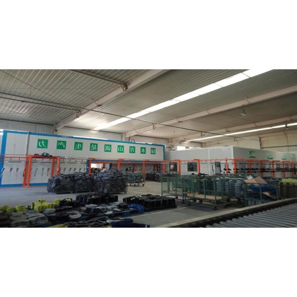 CE Metal Electrostatic Powder Coating Line Large Capacity Gas Heating