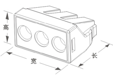 Electric Blockpush Spring Speaker Wire Terminal Connectors / Clip For Junction Box