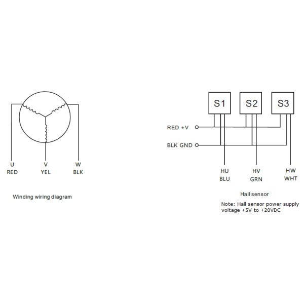 26W/52W/69W 42mm Brushless DC Motor 24V with permanent magnet brake 3phase BLDC motor