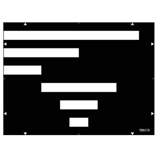 Streaking Measurement Test Target YE0175 Video Level Disturbance Measurement