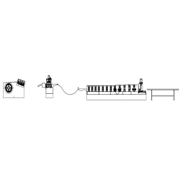Shelf Bracket Roll Forming Machine Suitable For Light Shelf