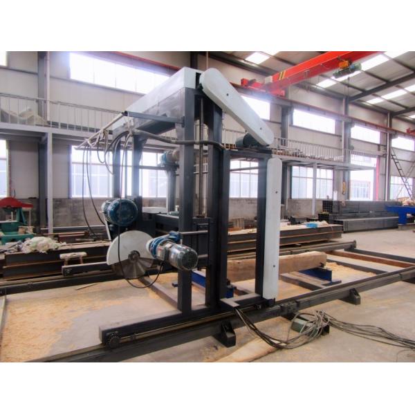 Vertical Horizontal Double Circular Saw Blades Angle Sawmill Machine Cutting Log Into Square Wood One Time