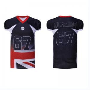 Buy cheap Polyester Printing Sublimated Football Jerseys Washable Practical product