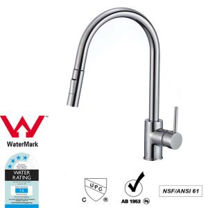 China Cupc Lead Free Brass Sink Pull out Mixer Tap 360 Swivel No Corrosion on sale