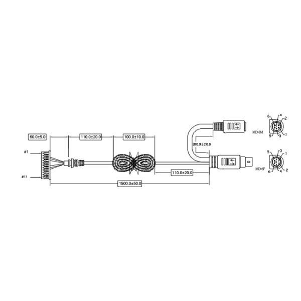 Medical Instruments 1D PS/2 Infrared Barcode Reader Module Linear CCD Sensor