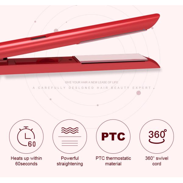45W Ceramic Flat Iron Hair Straightener 3D Floating Titanium Plates
