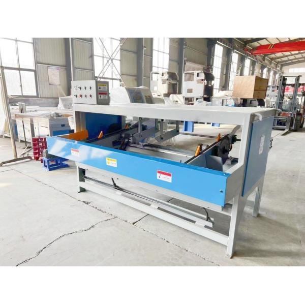 Double End Trim Saw Machine for Woodworking With Motor and Blade Components Horizontal Cutting