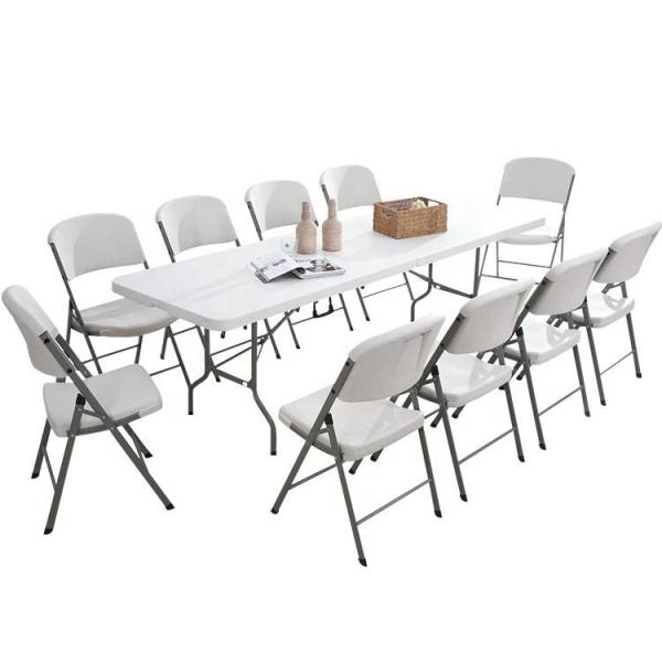 Wholesale Folding Portable Pp Plastic Metallic Frame Dinning Chair Plastic Chairs For Events