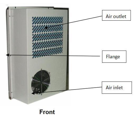 DC48V 3000W Outdoor Enclosure Air Conditioner IP55, DC Powered Air Conditioning For Telecom Cabinet