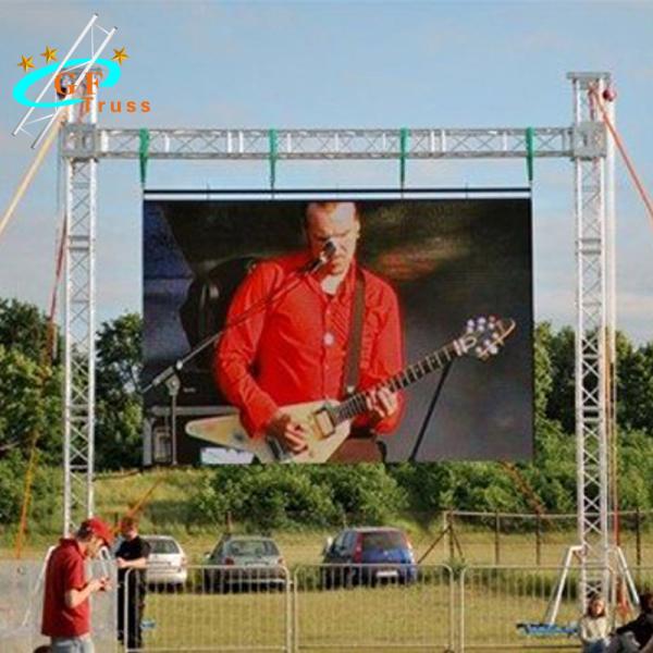 Adjustable Height Led Screen Display Background Truss For Cabinets