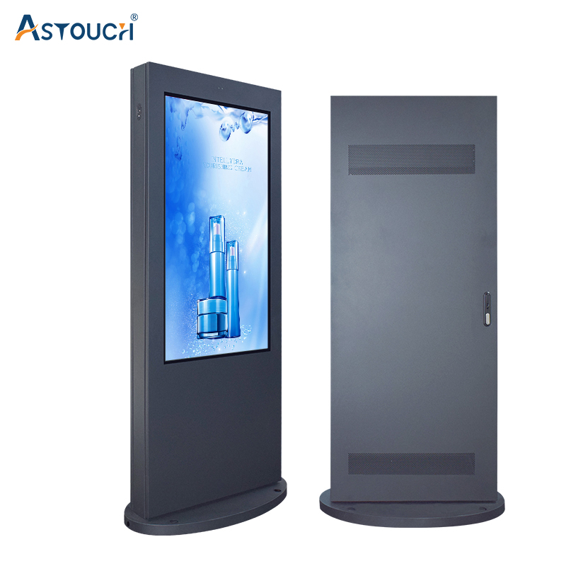IP65 65Inch Outdoor Standing Digital Signage Totem Advertising Display