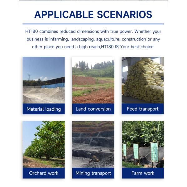 Hydrostatic Small Wheel Loader With 40l Hydraulic And Transmission System