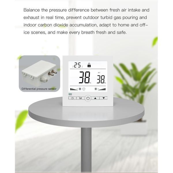 Digital LCD Display Differential Pressure Controller Wall Mounting For Automatic Control