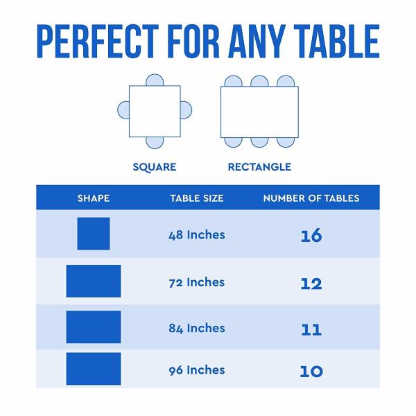 Blue Picnic Disposable Plastic Table Skirts , Party Tablecloth Roll With Self Cutter Box