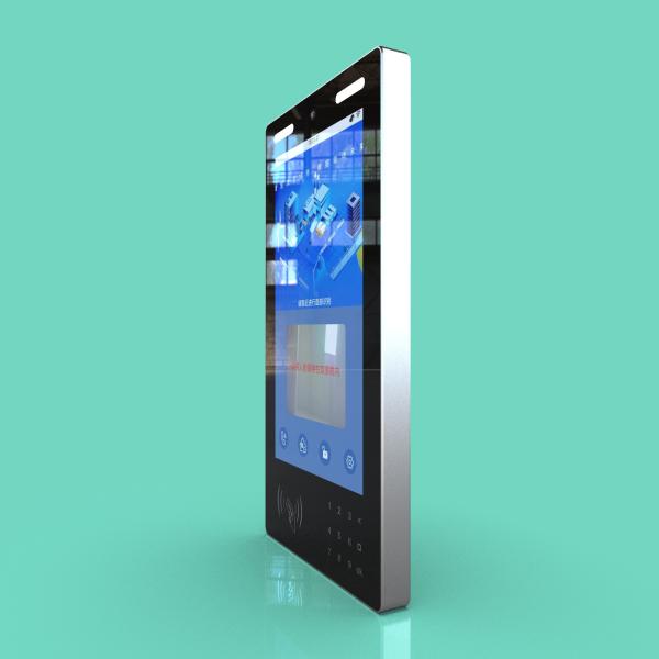 JP1504 AI Light Adjustment 15.6-Inch Wall-Mounted All-Metal Facial and Fingerprint Recognition Access Control Terminal