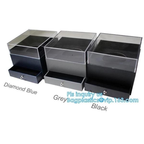 New product custom handmade small luxury wedding paper jewellery white gift box with ribbon closure,Silk Customised Pock