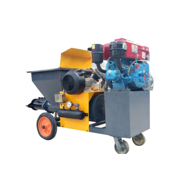 Automatic Spray Plaster Machine , Extreme Fast Cement Plaster Spray Machine