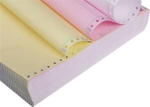 Buy cheap 210mmx101mm 80 CB White CMYK Continuous Computer Printing Paper product