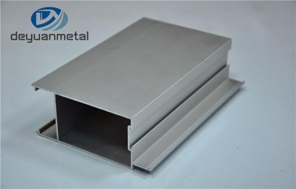 Quality Standard Silver Anodizing Aluminum Extrusion Profile For Doors 6063/T5 for sale