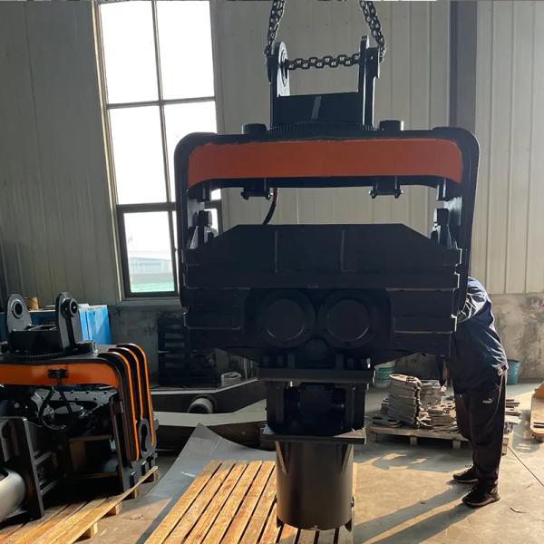 Durable Hydraulic Excavator Vibro Hammer For Caterpillar 349 Pile Driving Arm