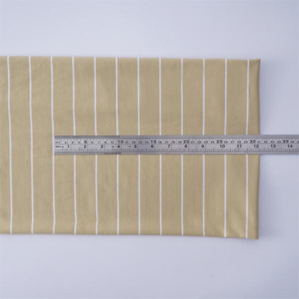 Natural Easy To Care And Comfortable Simple Striped Material Fabric For Casual Wear