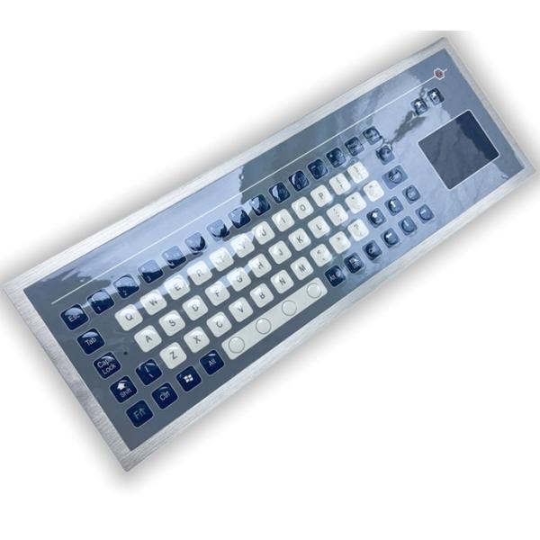 PET Panel Mounted Keyboard Industrial Custom Membrane Keyboard With Touch Pad