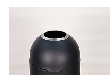 Modern Stainless Steel Open Top Dustbin Large Capacity Commercial Coffee Shop Hotel Vertical Waste Bin