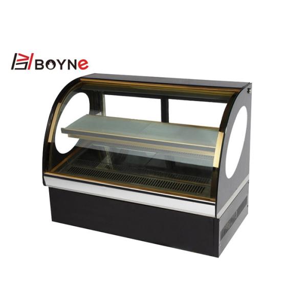 550W Fan Cooling Cake Display Case With Adjustable Toughened Glass Shelves