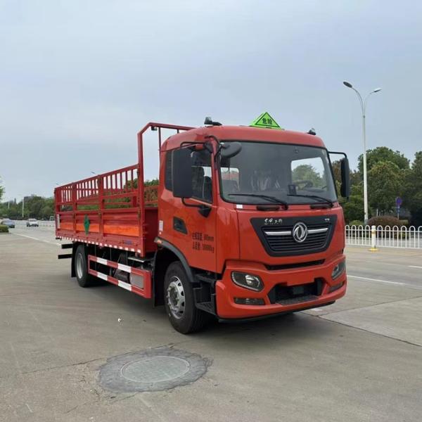 90km/H 4x2 12Tons Load Gas Cylinder Transport Truck With Hydraulic Lift Gate