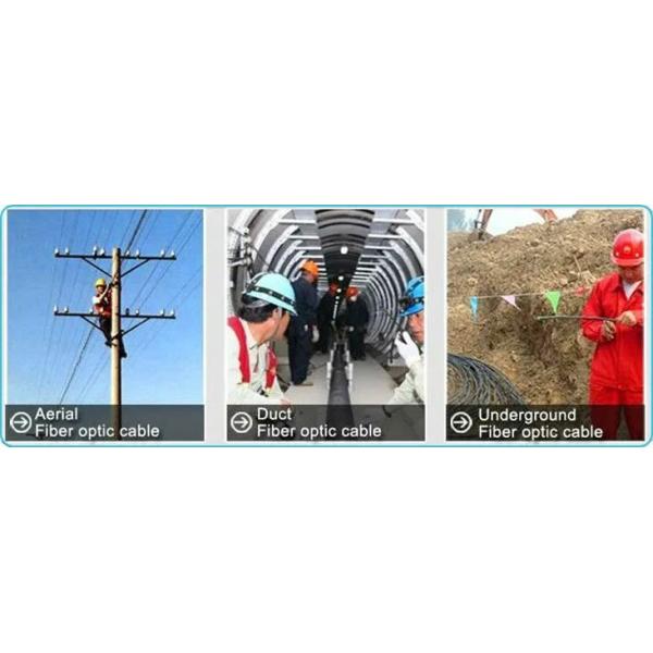 All Dielectric Loose Tube FRP 12 Core Fiber Optic Cable GYFTY with Aramid Yarn PE/LSZH Outer Sheath