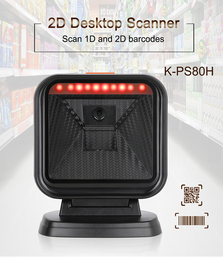 Professional Manufacturer OEM 1d 2d Omnidirectional Platform Usb Barcode Reader Scanner POS